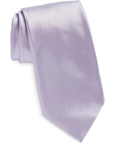 Zegna Silk Satin Tie - Purple