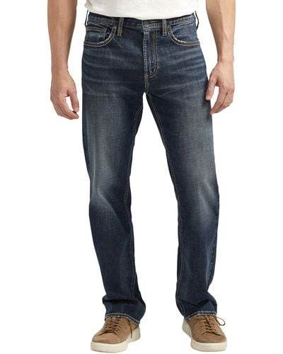 Silver Jeans Co. Grayson Classic Straight Leg Jeans - Blue