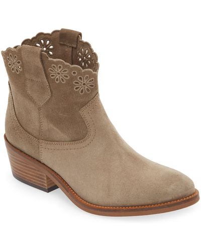 Penelope Chilvers Cali Broderie Western Bootie - Brown