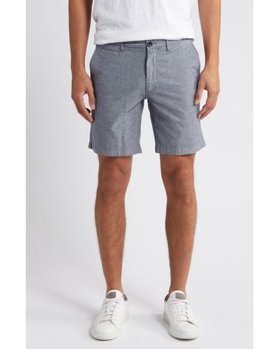 Nordstrom Cotton Stretch Chambray Shorts - Gray