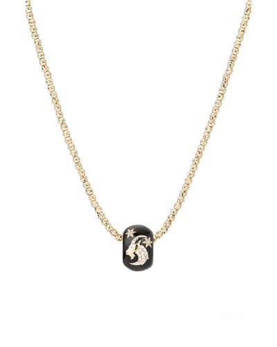 Adina Reyter Capricorn Diamond Zodiac Pendant Necklace - Metallic