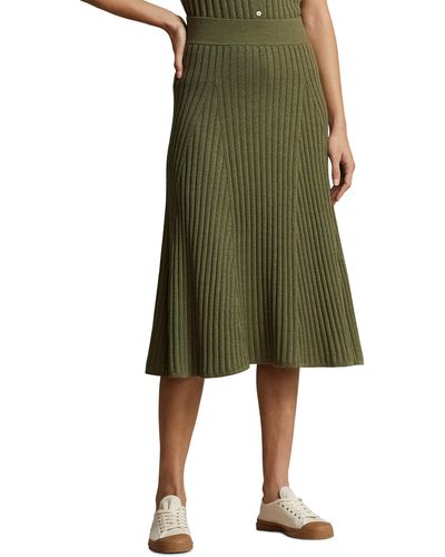 Polo Ralph Lauren Rib Wool Skirt - Green