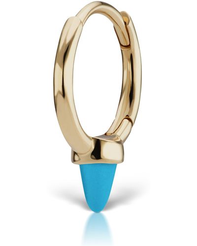 Maria Tash Single Turquoise Spike Clicker Earring - Blue