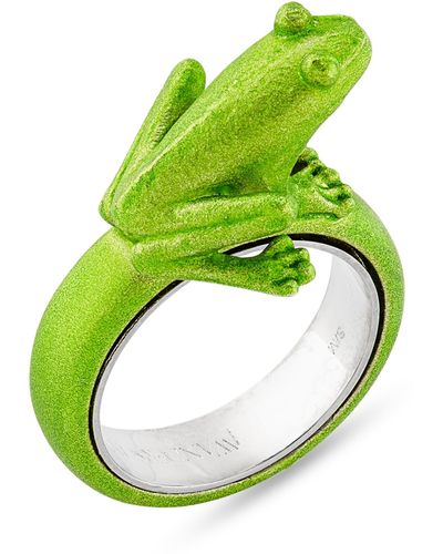 JW Anderson Frog Ring - Green