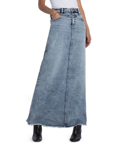 Wash Lab  Denim Maxi Skirt main image 1