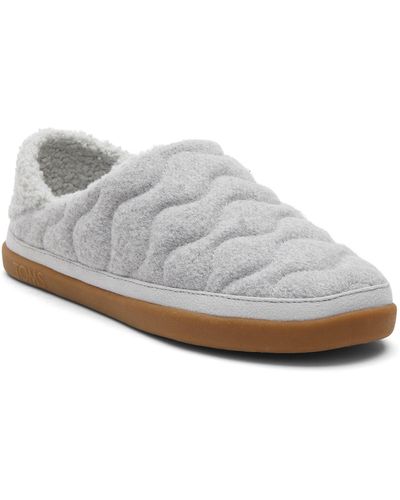 TOMS Ezra Quilted Slipper - White