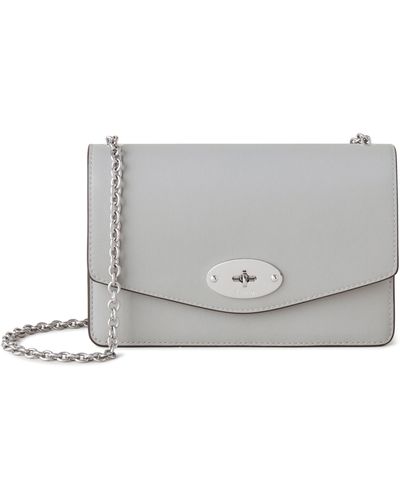 Mulberry Small Darley Leather Clutch - Gray