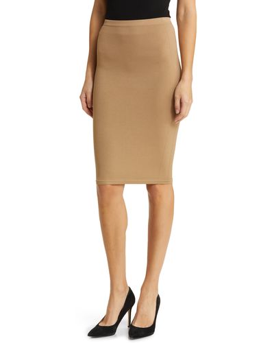House Of Cb Shahla Pencil Skirt - Natural