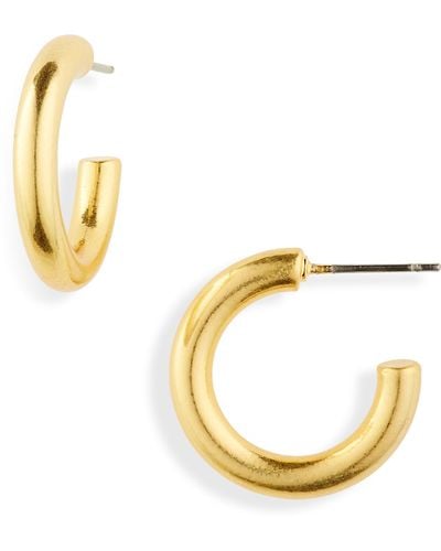 Madewell Small Chunky Hoop Earrings - Metallic