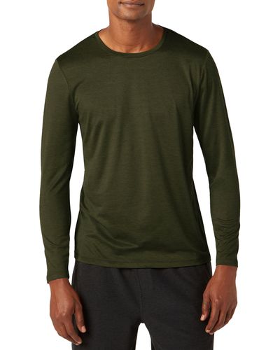 Beyond Yoga Featherweight Always Beyond Long Sleeve Performance T-shirt - Green