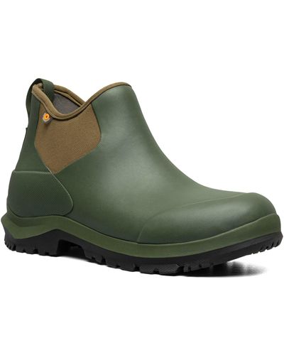 Bogs Sauvie Waterproof Chelsea Boot - Green