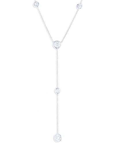 Roberto Coin Diamond Station Y-necklace - Blue
