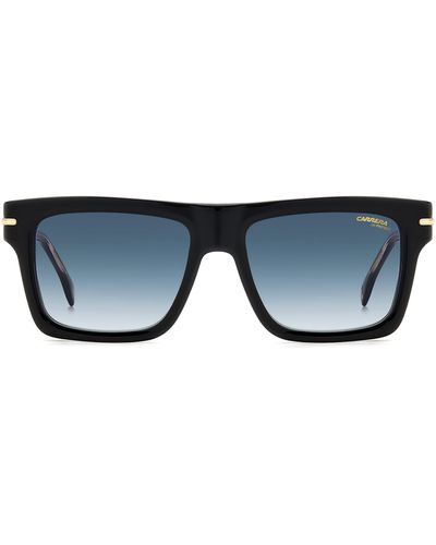 Carrera 54mm Rectangular Sunglasses - Blue