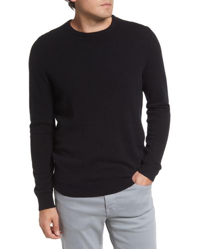 Nordstrom Cashmere Crewneck Sweater - Black