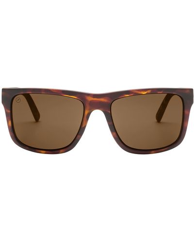 Electric Swingarm Xl 59mm Flat Top Polarized Sunglasses - Brown