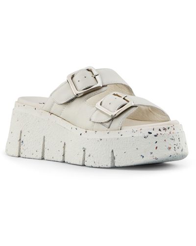 Cougar Shoes Astrid Waterproof Platform Slide Sandal - White