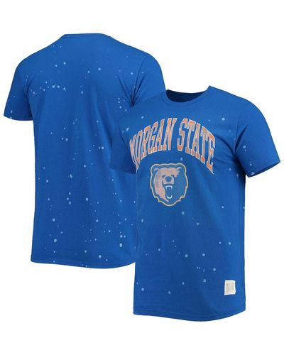 Retro Brand Original Morgan State Bears Bleach Splatter T-shirt At Nordstrom - Blue