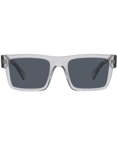 Prada 52mm Rectangular Sunglasses - Multicolor