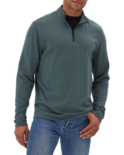 Threads For Thought Kace Quarter Zip Pullover - Blue