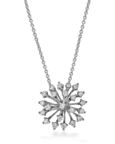 Hueb Luminus Diamond Pendant Necklace - White