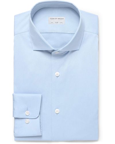 Tiger Of Sweden Farrell 5 Slim Fit Button-up Shirt - Blue