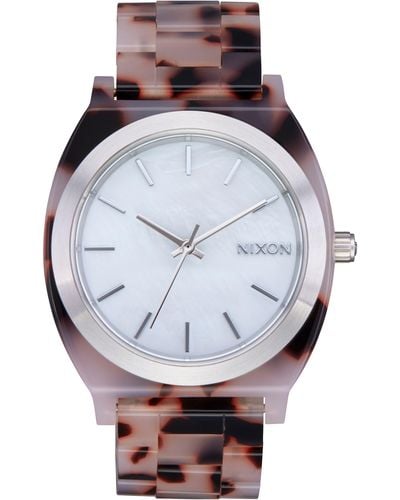 Nixon The Time Teller Bracelet Watch - Gray