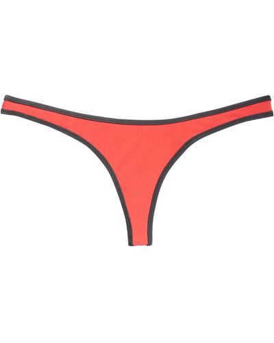 Miaou Jo Thong Bikini Bottoms - Red