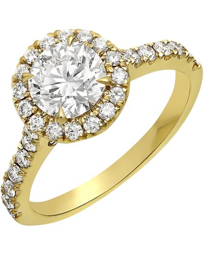 Bony Levy Pavé Diamond & Cubic Zirconia Engagement Ring Setting - White