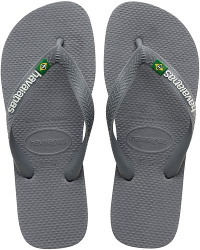 Havaianas Brazil Logo Flip Flop - Gray