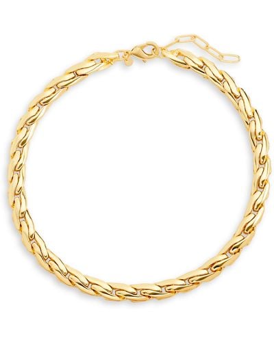 Nordstrom Swedged Chain Necklace - Metallic