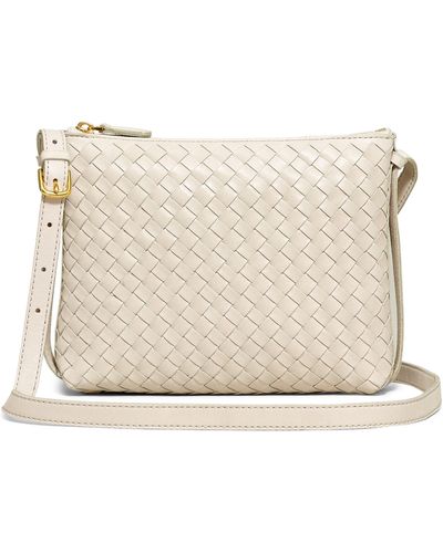 Madewell Woven Leather Crossbody Bag - Natural