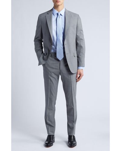 Peter Millar Tailored Fit Wool Suit - Blue