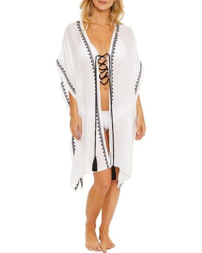 SOLUNA Embroidered Cover-up - White