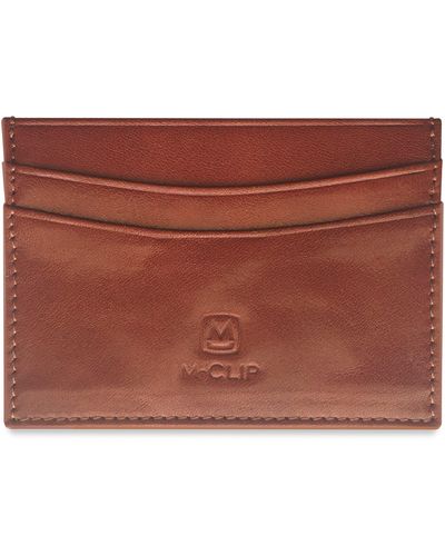M-clip M-clip Rfid Leather Card Case - Red