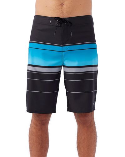 O'neill Sportswear Hyperfreak Heat Stripe Board Shorts - Blue