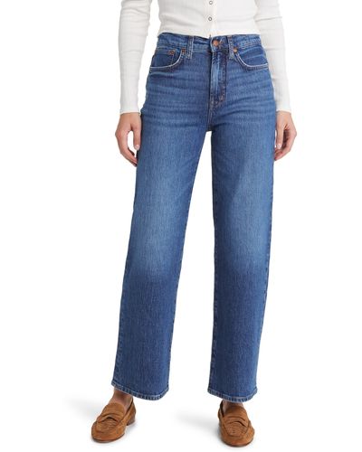 Madewell The Perfect Vintage Wide Leg Jeans - Blue