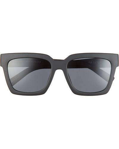Le Specs 56mm Weekend Riot Sunglasses - Black
