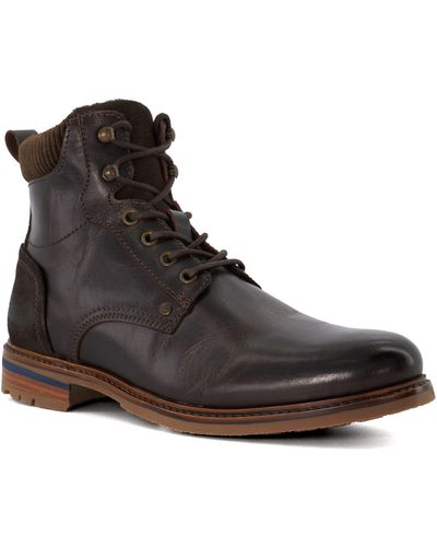 Dune Coltonn Lace-up Leather Boot - Brown