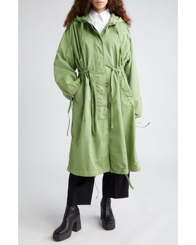 Stella McCartney Garment Dyed Parka - Green