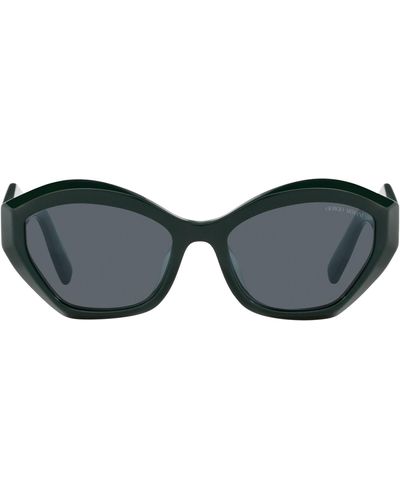 Armani Exchange 54mm Butterfly Sunglasses - Black