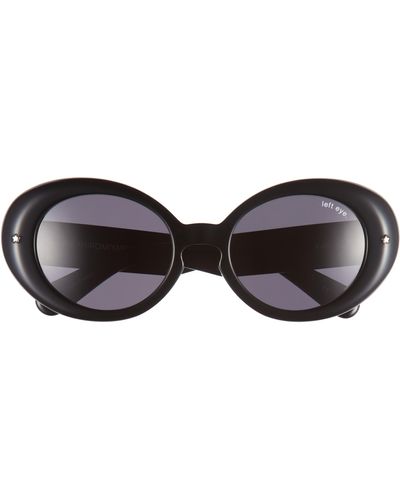 TAKAHIROMIYASHITA TheSoloist. Kurt 55mm Oval Sunglasses - Black