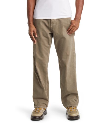 PacSun Straight Leg Carpenter Pants - Natural