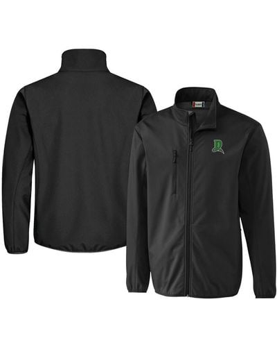 Cutter & Buck Dayton Dragons Clique Trail Eco Stretch Softshell Full-zip Jacket At Nordstrom - Black
