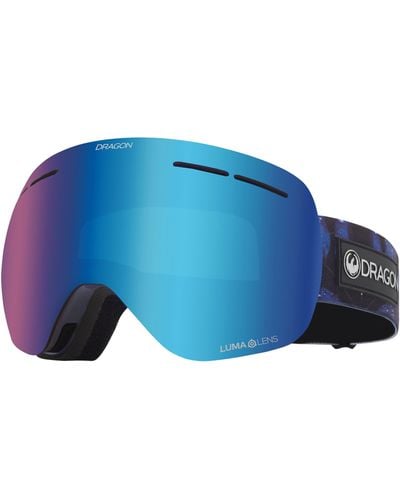 Dragon X1s 70mm Snow goggles With Bonus Lens - Blue