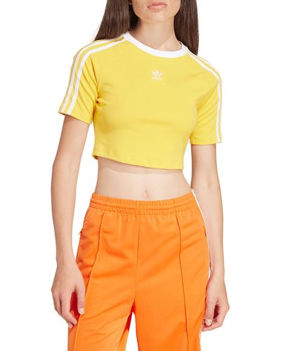 adidas Originals 3-stripes Crop T-shirt - Orange