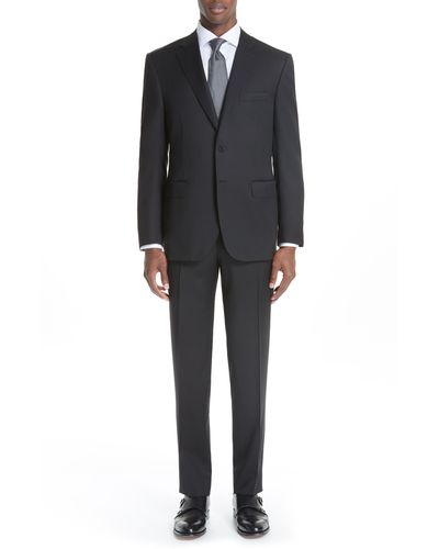 Canali Wool Suit Free Next Day Shipping - Black