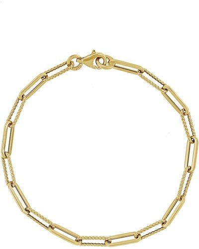 Bony Levy 14k Gold Alternative Link Bracelet - Metallic