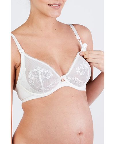 Cache Coeur Louise Underwire Maternity/nursing Bra - White