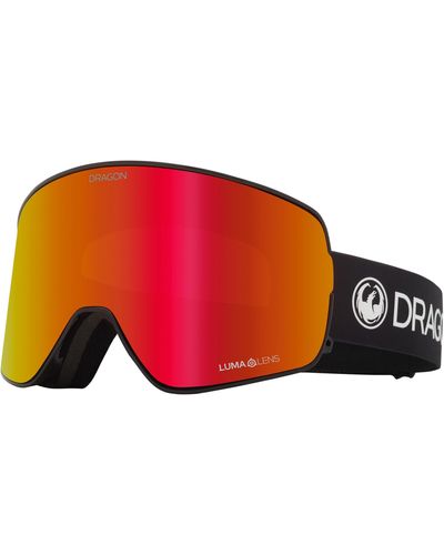 Dragon Nfx2 60mm Snow goggles With Bonus Lens - Red