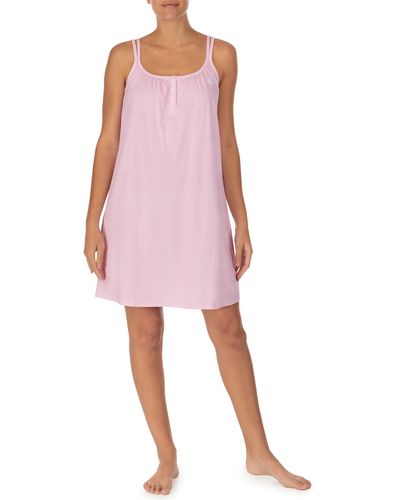 Lauren by Ralph Lauren Double Strap Nightgown - Pink